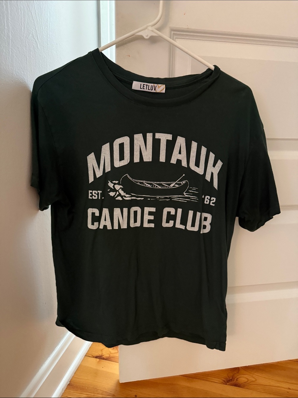 Letluv Montauk Canoe Club Short Sleeve Tee - Dark Green